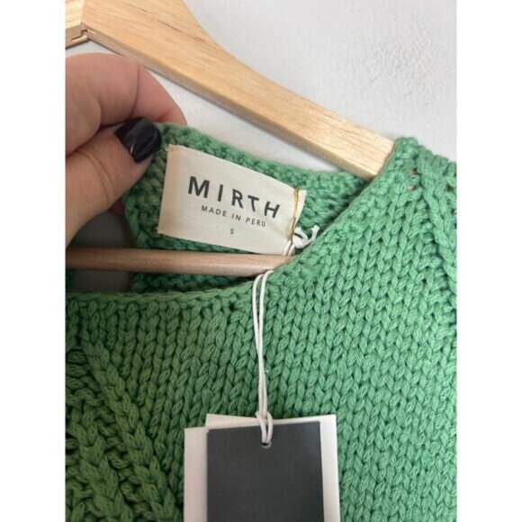 NWT Mirth Osaka Short Dress Clover Sleeve Sweaty Mini Dress Green Size: Small - Picture 6 of 8